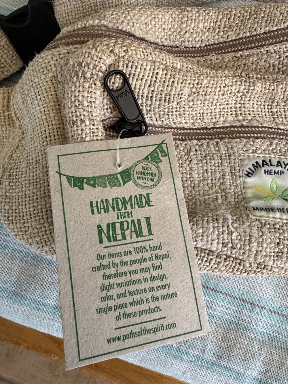 NWT Himalayan Hemp sling bag / fanny pack - Picture 4 of 5